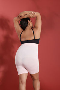 Zivame All Day Seamless Highwaist Thigh Shaper - Crystal Rose — thumbnail 10